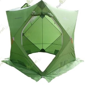 Палатка зимняя куб FISHPROFI 2-х местная (160х160х180см)  зеленый
